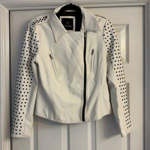 A white and black jacket